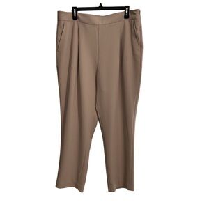 Brooks Brothers Women’s Beige Trousers Pleated Side Zip